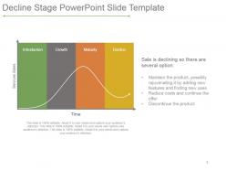 Decline stage powerpoint slide template