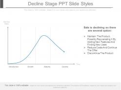 Decline stage ppt slide styles