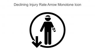Declining Injury Rate Arrow Monotone Icon In Powerpoint Pptx Png And Editable Eps Format