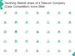 Declining Market Share Of A Telecom Company Case Competition Icons Slide Ppt Themes