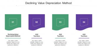 Declining Value Depreciation Method Ppt Powerpoint Presentation Styles Designs Cpb
