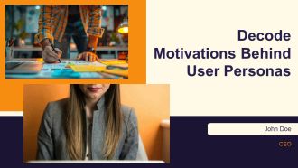 Decode Motivations Behind User Personas PPT Summary AT