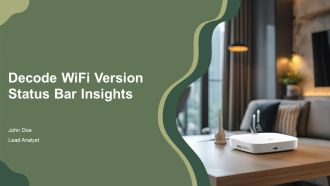 Decode Wifi Version Status Bar Insights PPT Sample AT