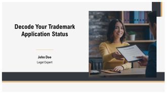 Decode Your Trademark Application Status PPT Summary AT