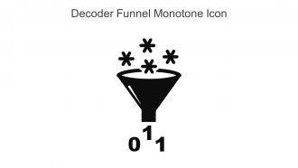 Decoder Funnel Monotone Icon In Powerpoint Pptx Png And Editable Eps Format