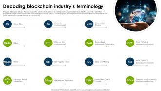 Decoding Blockchain Industrys Terminology Global Blockchain Industry IR SS