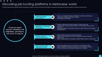 Decoding In Metaverse World Unveiling Opportunities Associated With Metaverse World AI SS V