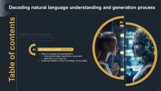 Decoding Natural Language Understanding And Generation Process Powerpoint Presentation Slides AI CD V Ideas Attractive