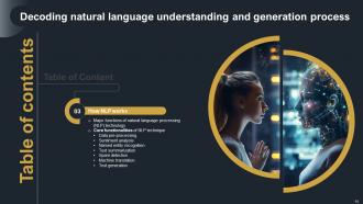 Decoding Natural Language Understanding And Generation Process Powerpoint Presentation Slides AI CD V Downloadable Attractive