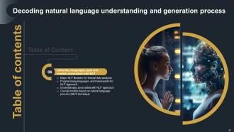 Decoding Natural Language Understanding And Generation Process Powerpoint Presentation Slides AI CD V Downloadable Graphical