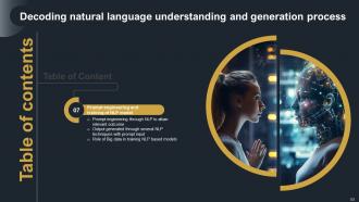 Decoding Natural Language Understanding And Generation Process Powerpoint Presentation Slides AI CD V Colorful Graphical