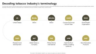 Decoding Tobacco Industrys Global Tobacco Industry Outlook Industry IR SS