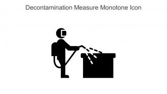 Decontamination Measure Monotone Icon In Powerpoint Pptx Png And Editable Eps Format