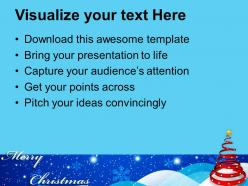 Decorated christmas trees pictures of jesus spiral abstract background powerpoint templates ppt