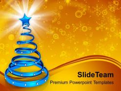 Decorated Christmas Trees Pictures Of Jesus Spiral With Powerpoint Templates Ppt For Slides