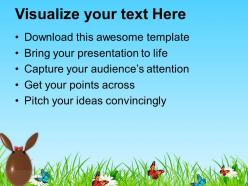 Decorating easter eggs suprise your friends with bunny powerpoint templates ppt backgrounds for slides