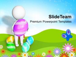 Decorating easter eggs surprises are waiting for powerpoint templates ppt backgrounds slides