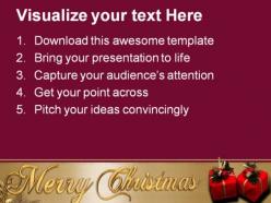 Decoration of christmas festival powerpoint templates and powerpoint backgrounds 0311