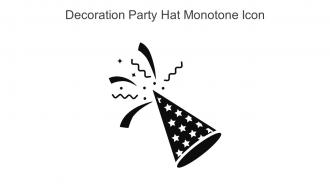 Decoration Party Hat Monotone Icon In Powerpoint Pptx Png And Editable Eps Format