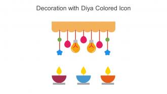 Decoration With Diya Colored Icon In Powerpoint Pptx Png And Editable Eps Format