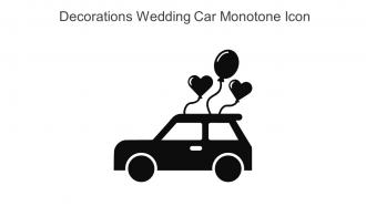 Decorations Wedding Car Monotone Icon In Powerpoint Pptx Png And Editable Eps Format