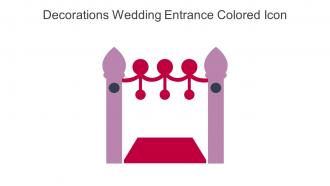 Decorations Wedding Entrance Colored Icon In Powerpoint Pptx Png And Editable Eps Format