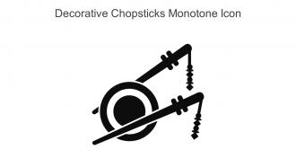 Decorative Chopsticks Monotone Icon In Powerpoint Pptx Png And Editable Eps Format