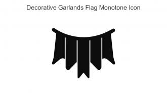 Decorative Garlands Flag Monotone Icon In Powerpoint Pptx Png And Editable Eps Format