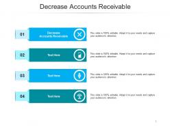 Decrease accounts receivable ppt powerpoint presentation model background designs cpb