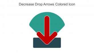 Decrease Drop Arrows Colored Icon In Powerpoint Pptx Png And Editable Eps Format