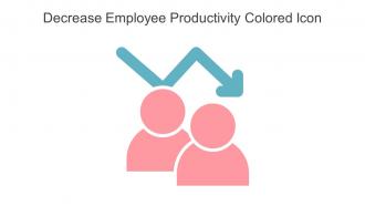 Decrease Employee Productivity Colored Icon In Powerpoint Pptx Png And Editable Eps Format
