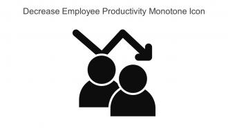 Decrease Employee Productivity Monotone Icon In Powerpoint Pptx Png And Editable Eps Format