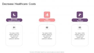 Decrease Healthcare Costs In Powerpoint And Google Slides Cpb