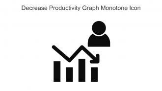 Decrease Productivity Graph Monotone Icon In Powerpoint Pptx Png And Editable Eps Format
