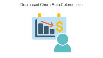 Decreased Churn Rate Colored Icon In Powerpoint Pptx Png And Editable Eps Format