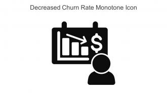 Decreased Churn Rate Monotone Icon In Powerpoint Pptx Png And Editable Eps Format