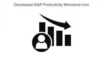 Decreased Staff Productivity Monotone Icon In Powerpoint Pptx Png And Editable Eps Format