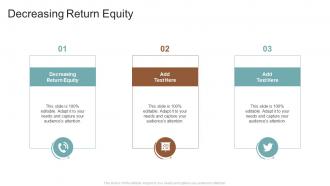 Decreasing Return Equity In Powerpoint And Google Slides Cpb