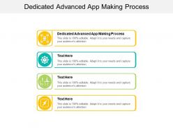Dedicated advanced app making process ppt powerpoint presentation inspiration good cpb
