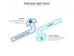 Dedicated agile teams ppt powerpoint presentation file show cpb