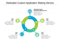 Dedicated custom application making service ppt powerpoint presentation summary graphics tutorials cpb