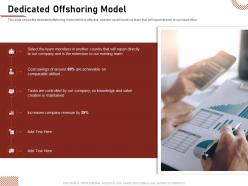 Dedicated offshoring model company revenue ppt presentation professional