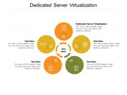 Dedicated server virtualization ppt powerpoint presentation slides vector cpb