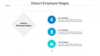 Deduct employee wages ppt powerpoint presentation slides background cpb