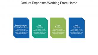 Deduct expenses working from home ppt powerpoint presentation infographic files cpb