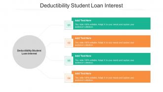 Deductibility Student Loan Interest Ppt Powerpoint Presentation Styles Portfolio Cpb