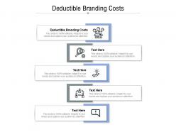 Deductible branding costs ppt powerpoint presentation outline styles cpb