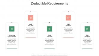 Deductible Requirements In Powerpoint And Google Slides Cpb