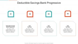Deductible Savings Bank Progressive In Powerpoint And Google Slides Cpb