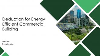 Deduction For Energy Efficient Commercial Building PPT Mockup ACP